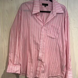 KANI GOLD Men’s Button Down Pink & White Long Sleeve Shirt Size XL